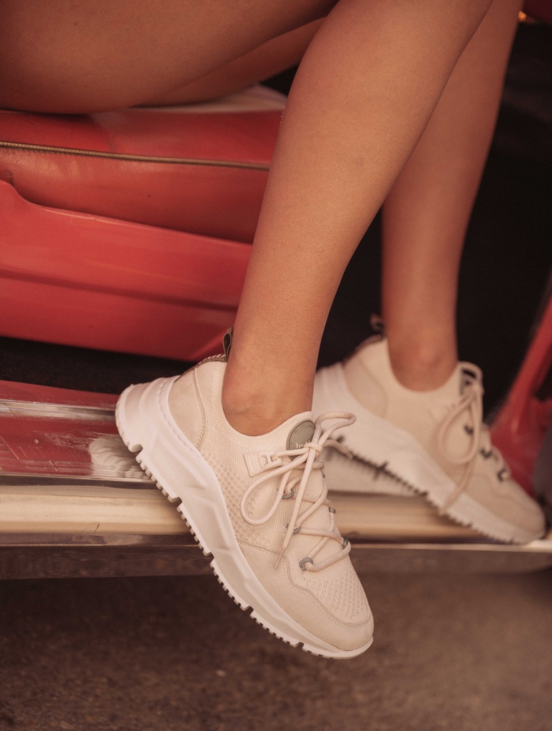 Zapatillas : Sakura - Ecru & Grey Green