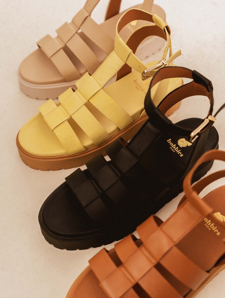 Sandales Plates : Sam - Summer Camel