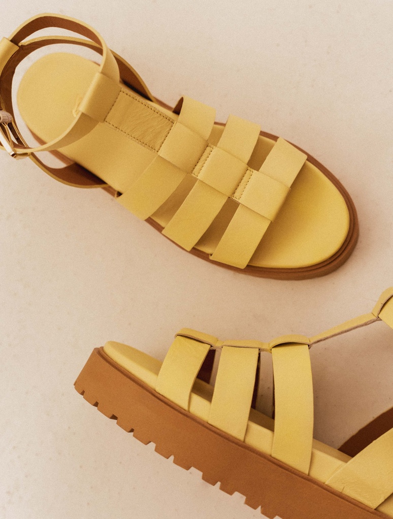Sandalias Planas : Sam - Lemon Curd