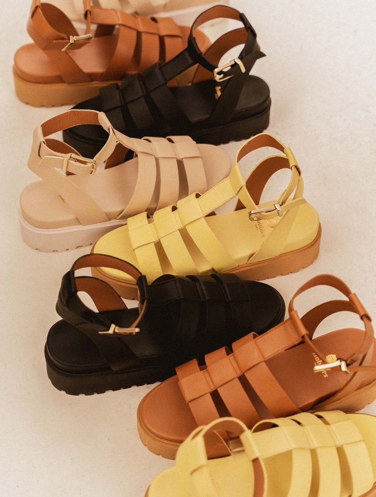 Sandalias Planas : Sam - Lemon Curd