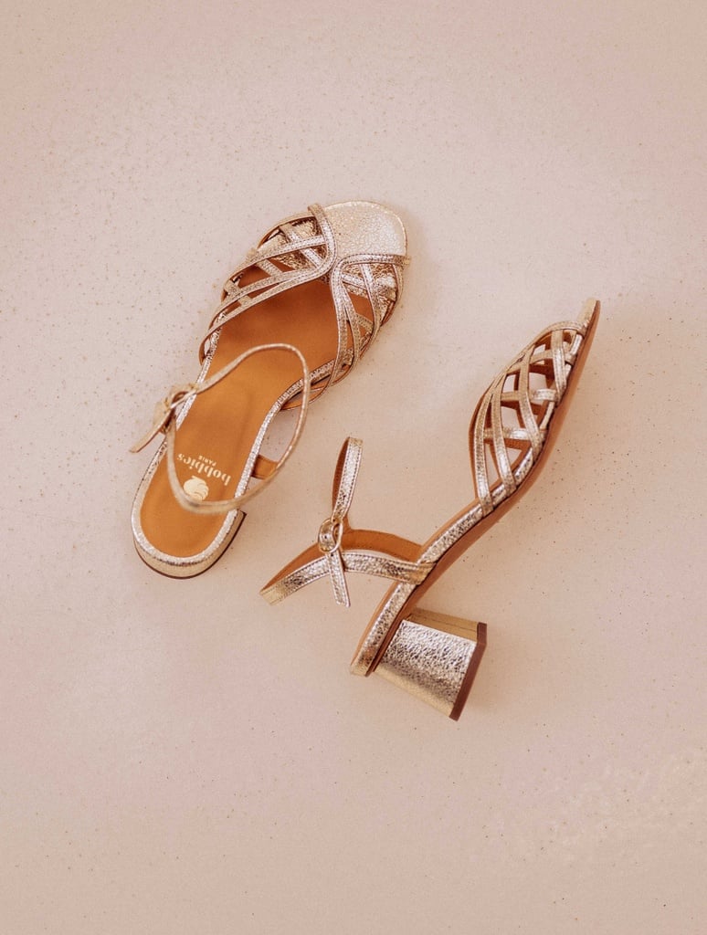 Sandalen mit Absatz : Salma - Champagne Gold