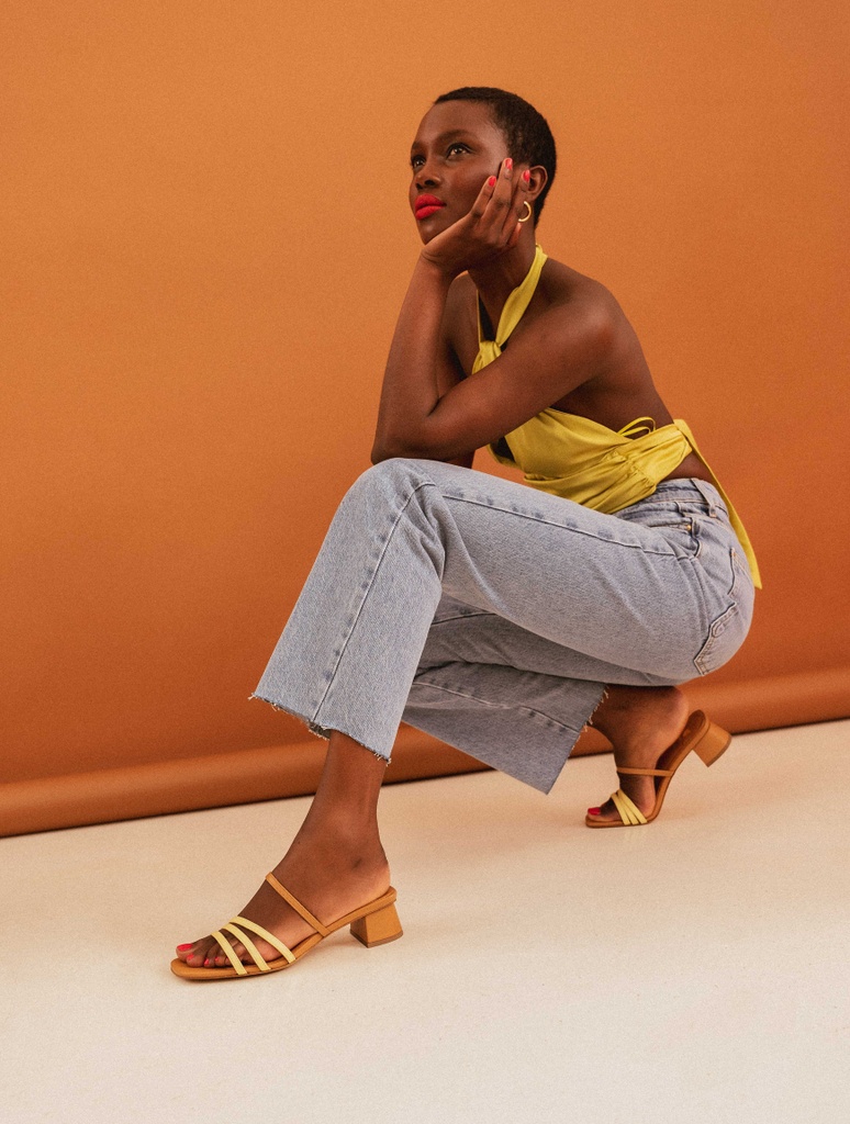 Sandales à Talons : Sonja - Hazelnut & Lemon Curd