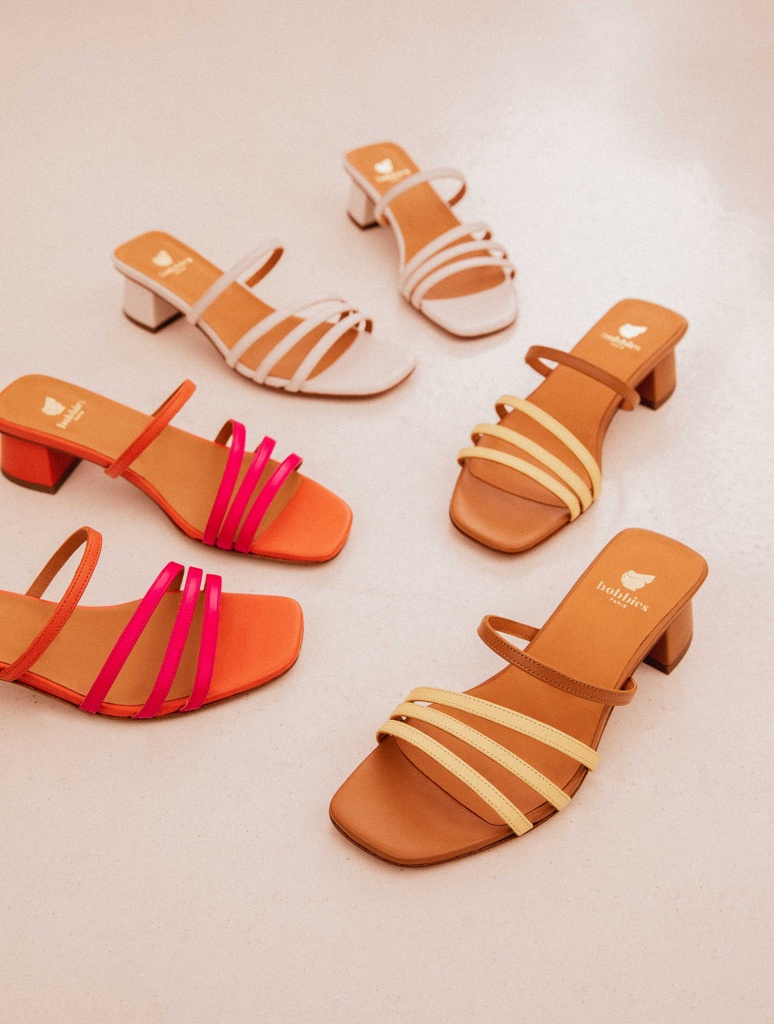 Sandales à Talons : Sonja - Sunrise & Hot Pink