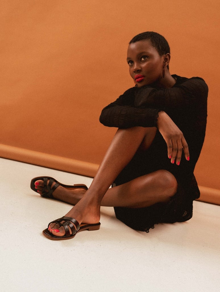 Sandalias Planas : Thaïs - Black Vinyl