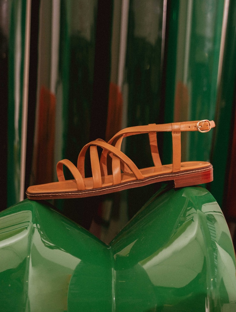 Sandales Plates : Thalya - Nocciolata