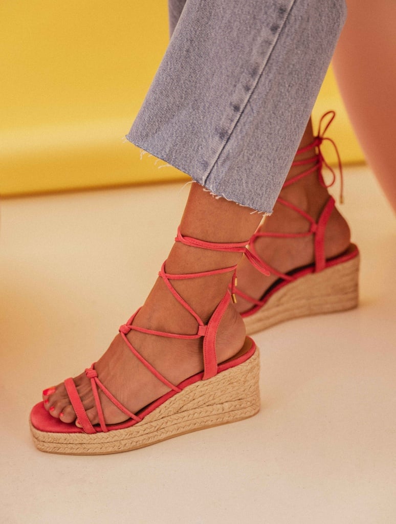 Alpargatas con cuña : Thalie - Miami Pink