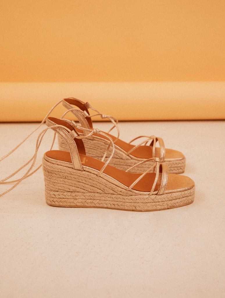 Alpargatas con cuña : Thalie - Iridescent Champagne