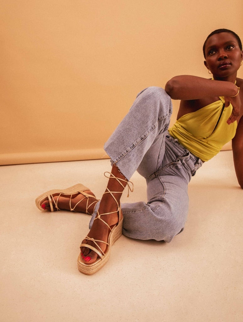 Alpargatas con cuña : Thalie - Iridescent Champagne