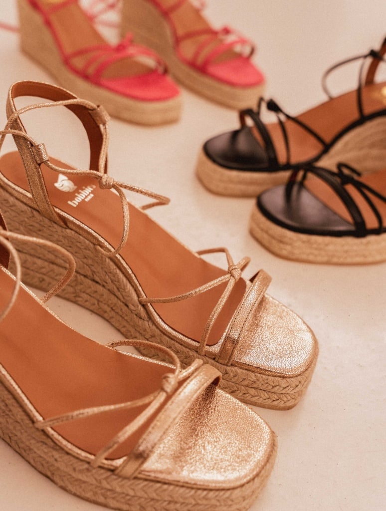 Alpargatas con cuña : Thalie - Iridescent Champagne