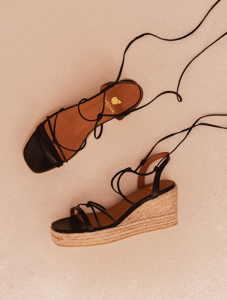 Alpargatas con cuña : Thalie - Passion Black