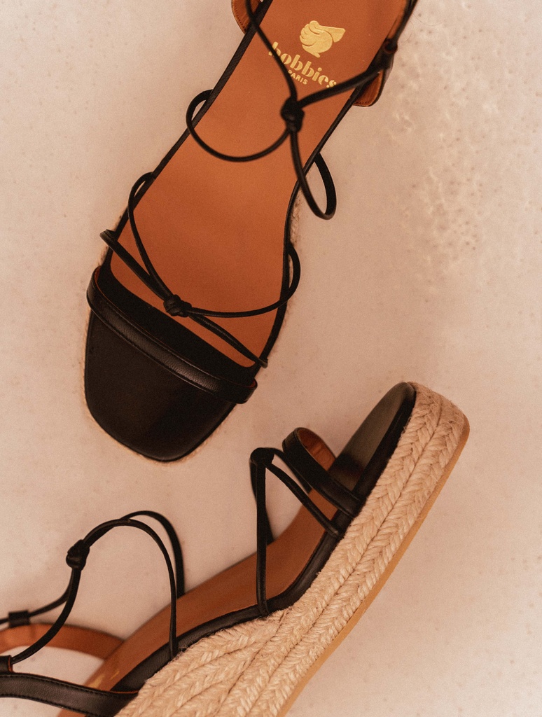 Alpargatas con cuña : Thalie - Passion Black