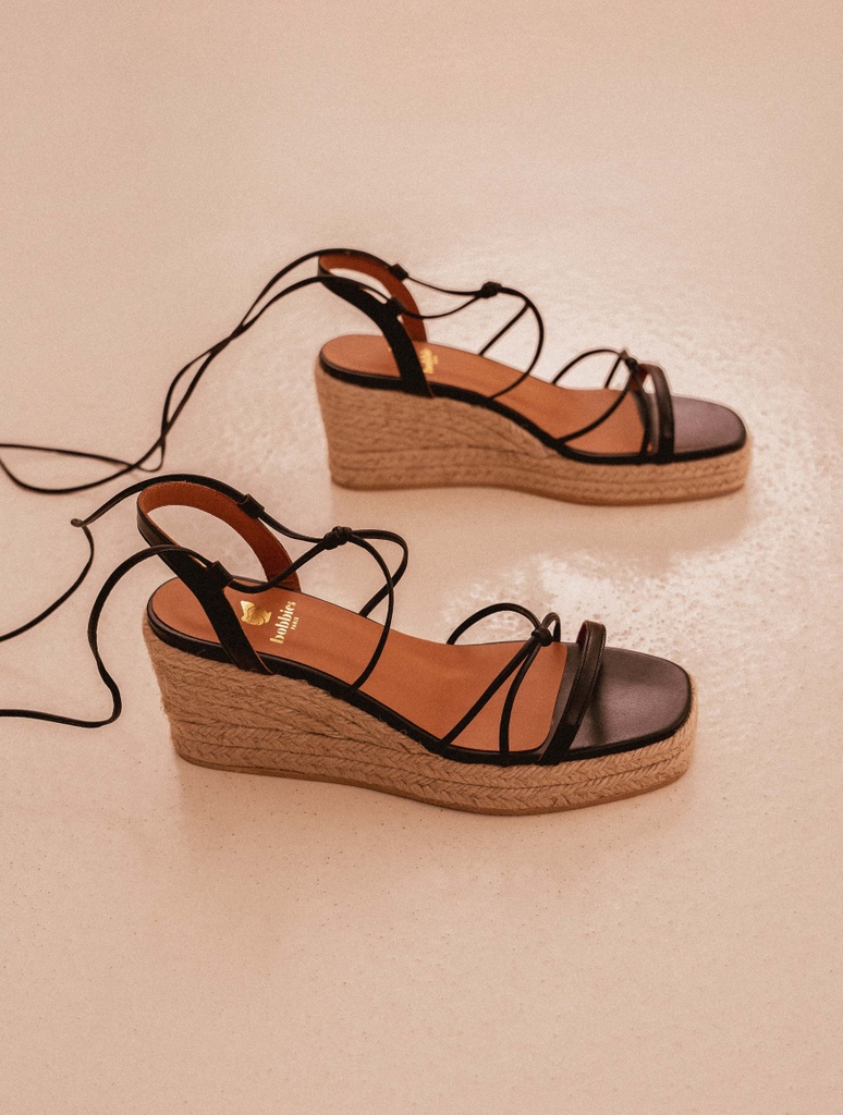 Alpargatas con cuña : Thalie - Passion Black