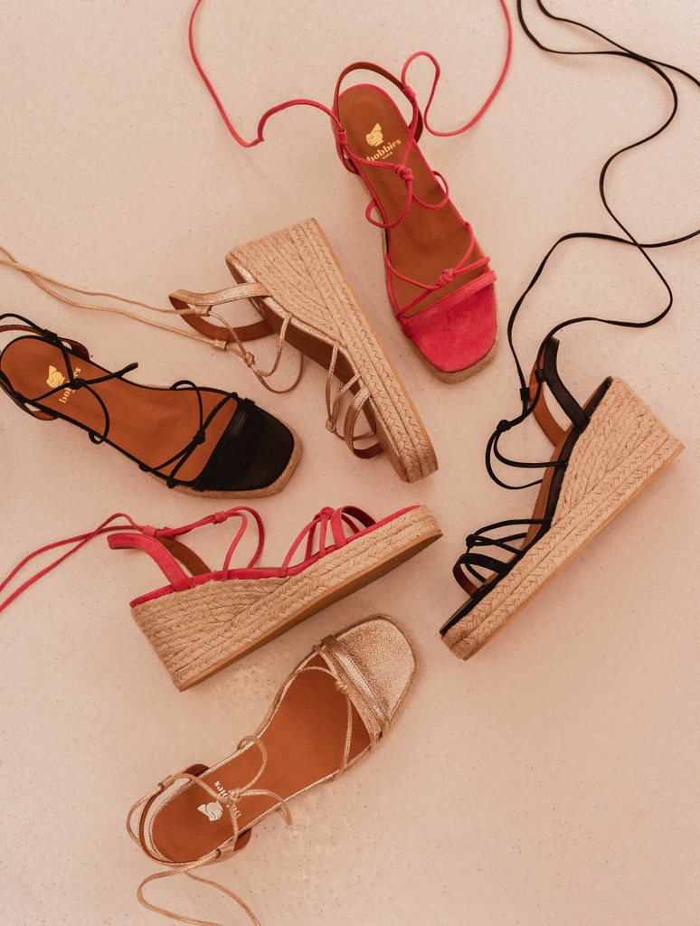 Alpargatas con cuña : Thalie - Passion Black