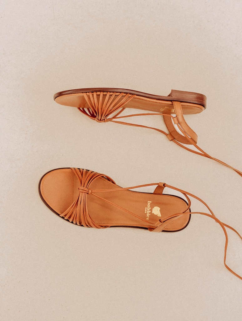 Sandales Plates : Tina - Summer Camel