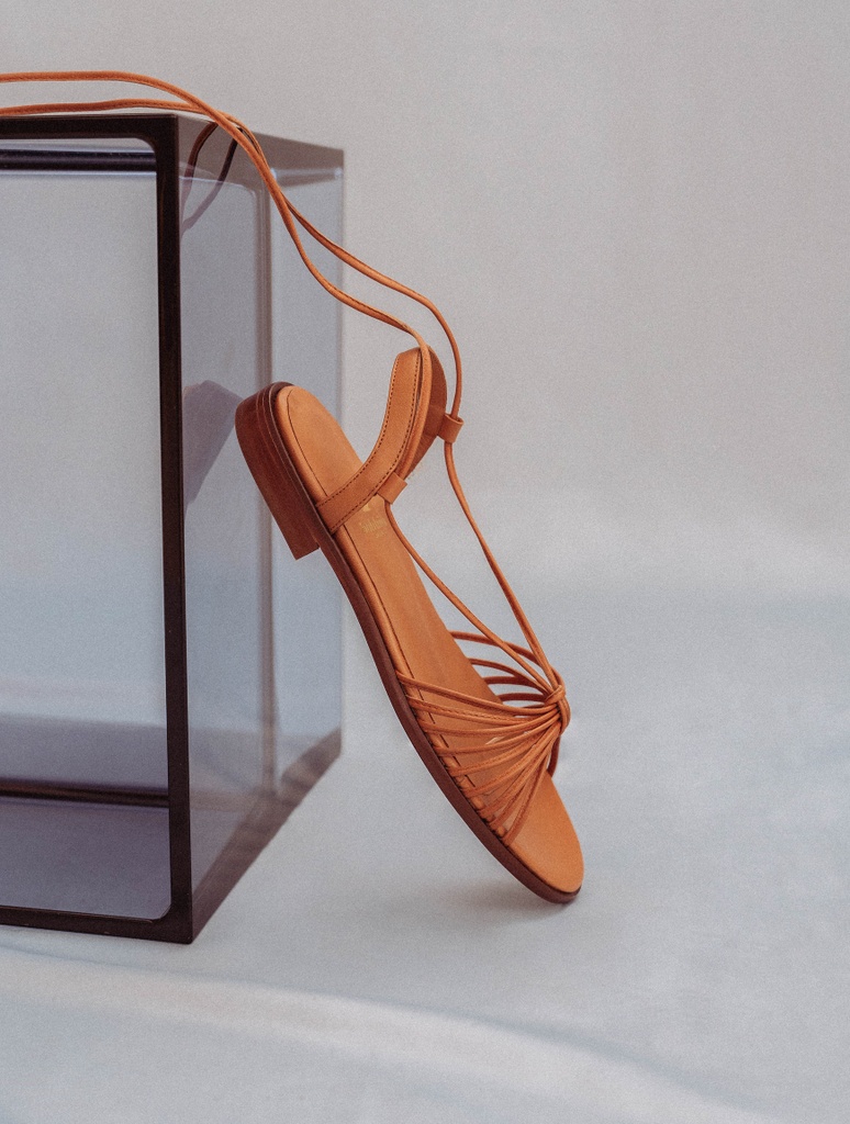 Sandales Plates : Tina - Summer Camel