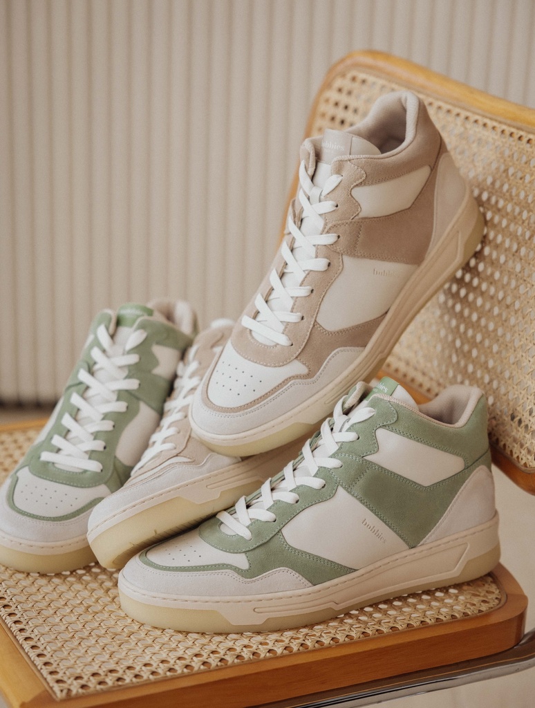 Sneakers : Fraser - Off White & Provence Green