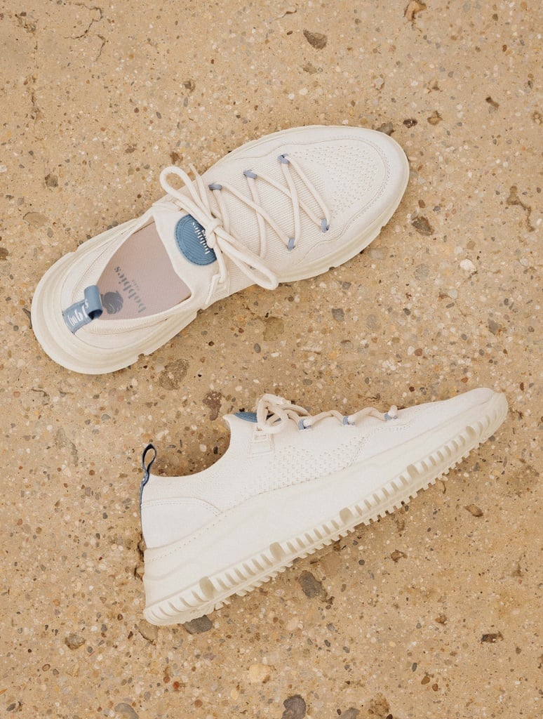 Sneakers : Hikaru - Ecru & Grey Blue