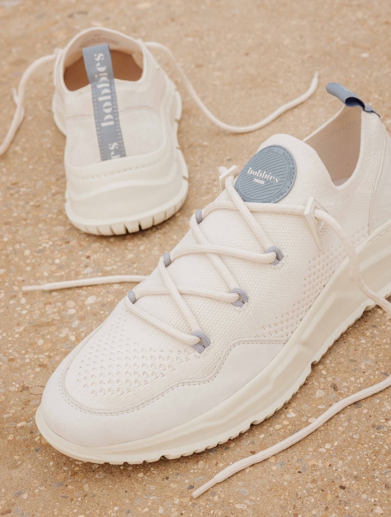 Sneakers : Hikaru - Ecru & Grey Blue