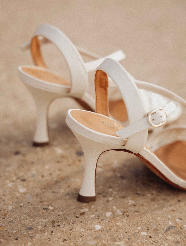 Heeled Sandals : Aïka - Milk