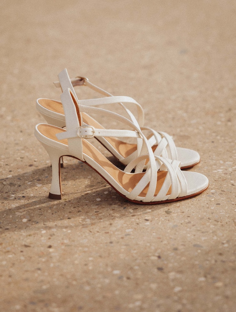 Heeled Sandals : Aïka - Milk