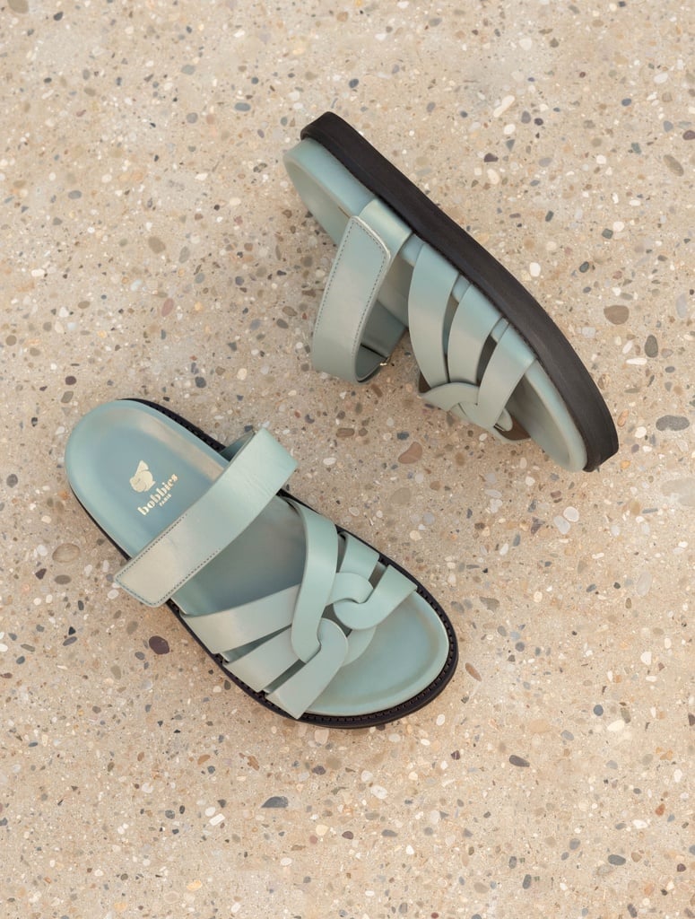Flat Sandals : Atlas - Grey Green