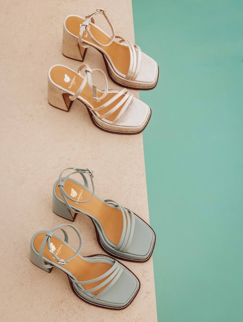 Heeled Sandals : Bella - Grey Green