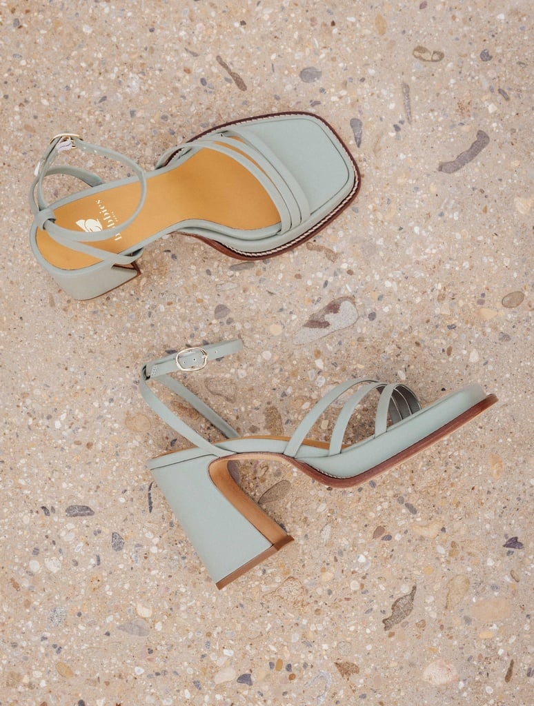 Heeled Sandals : Bella - Grey Green
