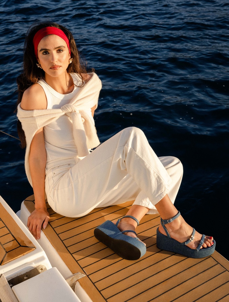 Alpargatas con cuña : Citta - Stone Denim