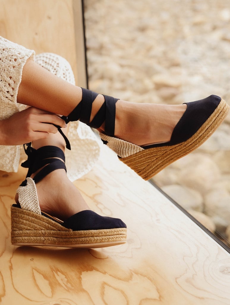 Alpargatas con cuña : Camila - Navy Blue