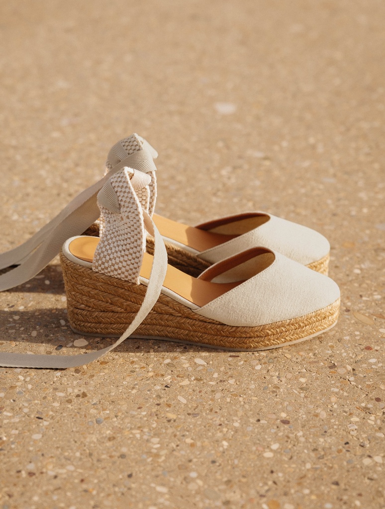 Alpargatas con cuña : Camila - Toledo Linen