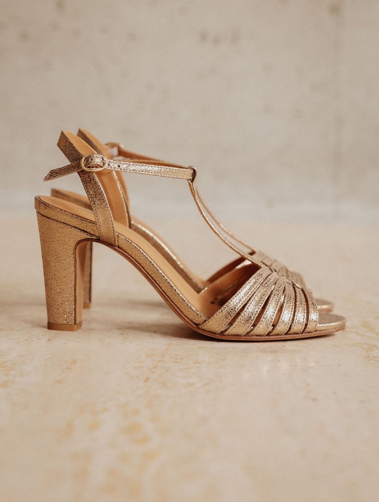 Sandalen mit Absatz : Daisy - Sepia Gold