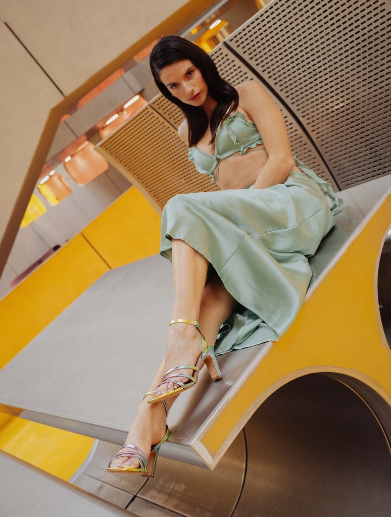 Sandales à Talons : Davina - Acid Rainbow