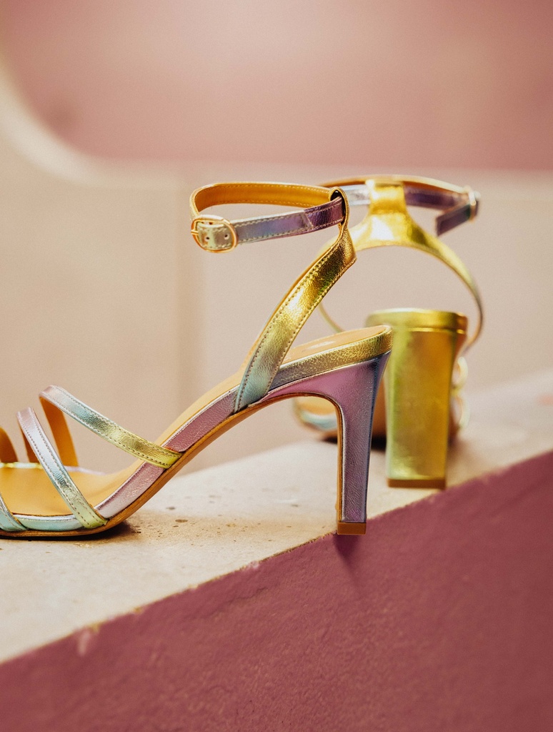 Sandales à Talons : Davina - Acid Rainbow