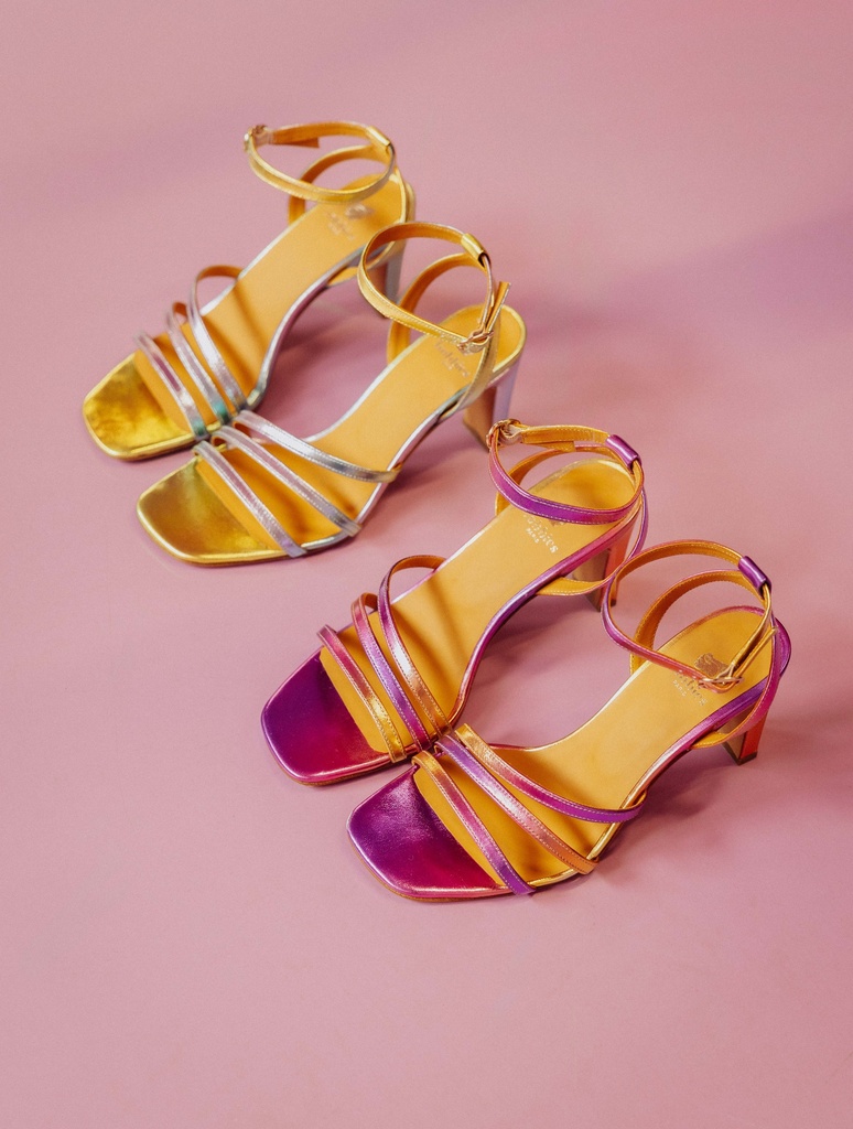 Sandales à Talons : Davina - Acid Rainbow
