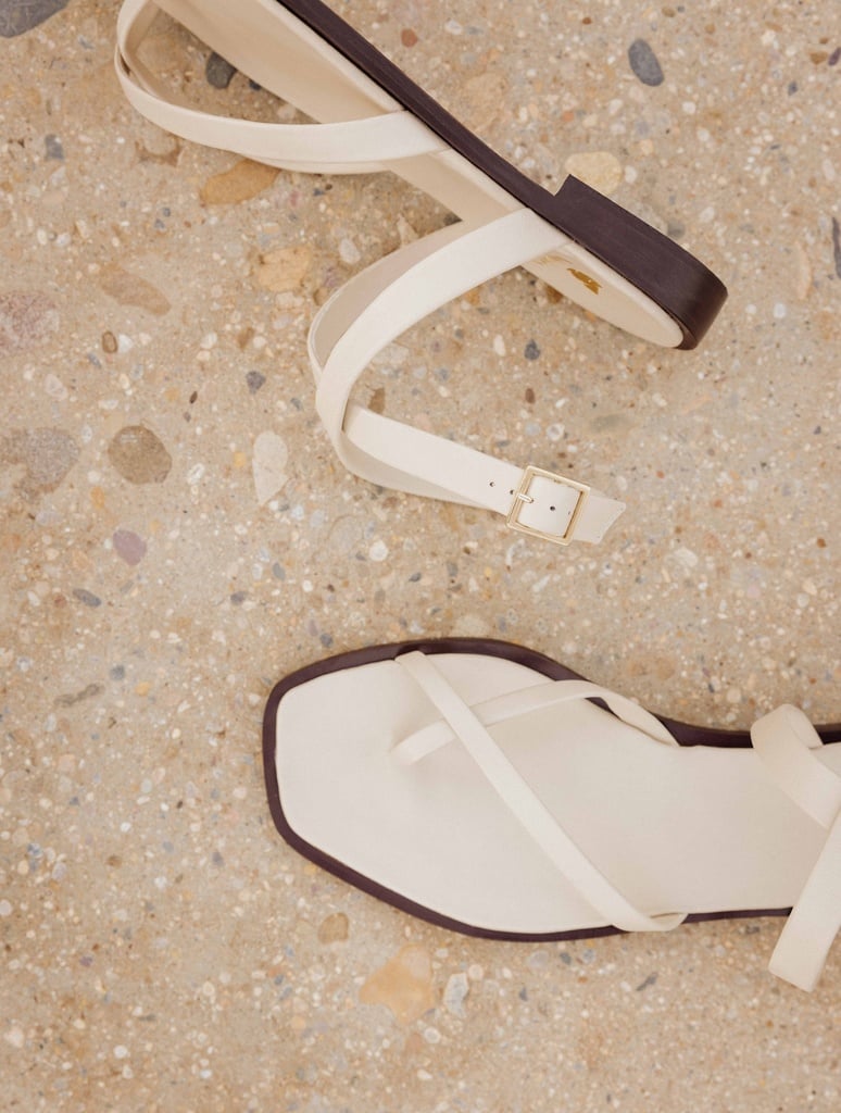 Flache Sandalen : Drew - Beige