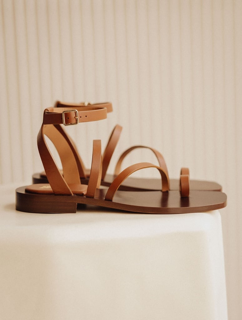 Sandales Plates : Giorgia - Camel