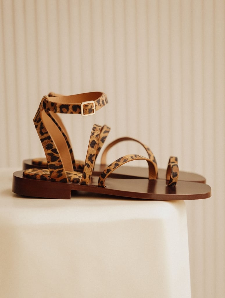 Flache Sandalen : Giorgia - Leopard