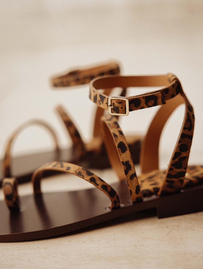 Flat Sandals : Giorgia - Leopard
