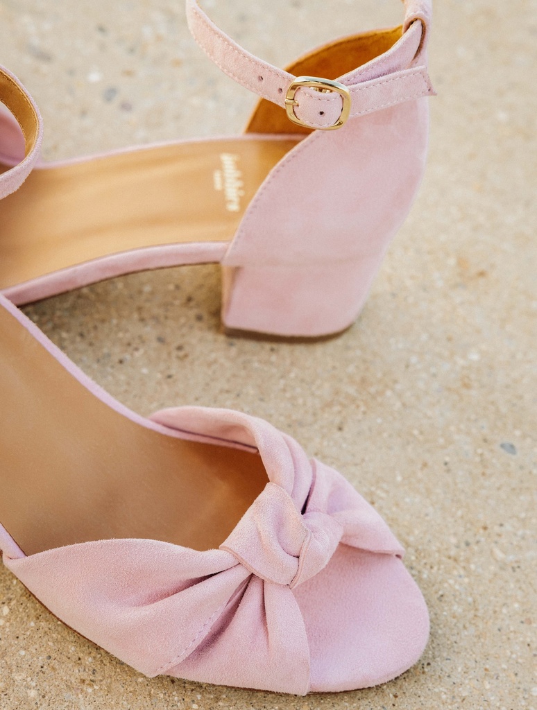 Heeled Sandals : Gloria - Powder Pink