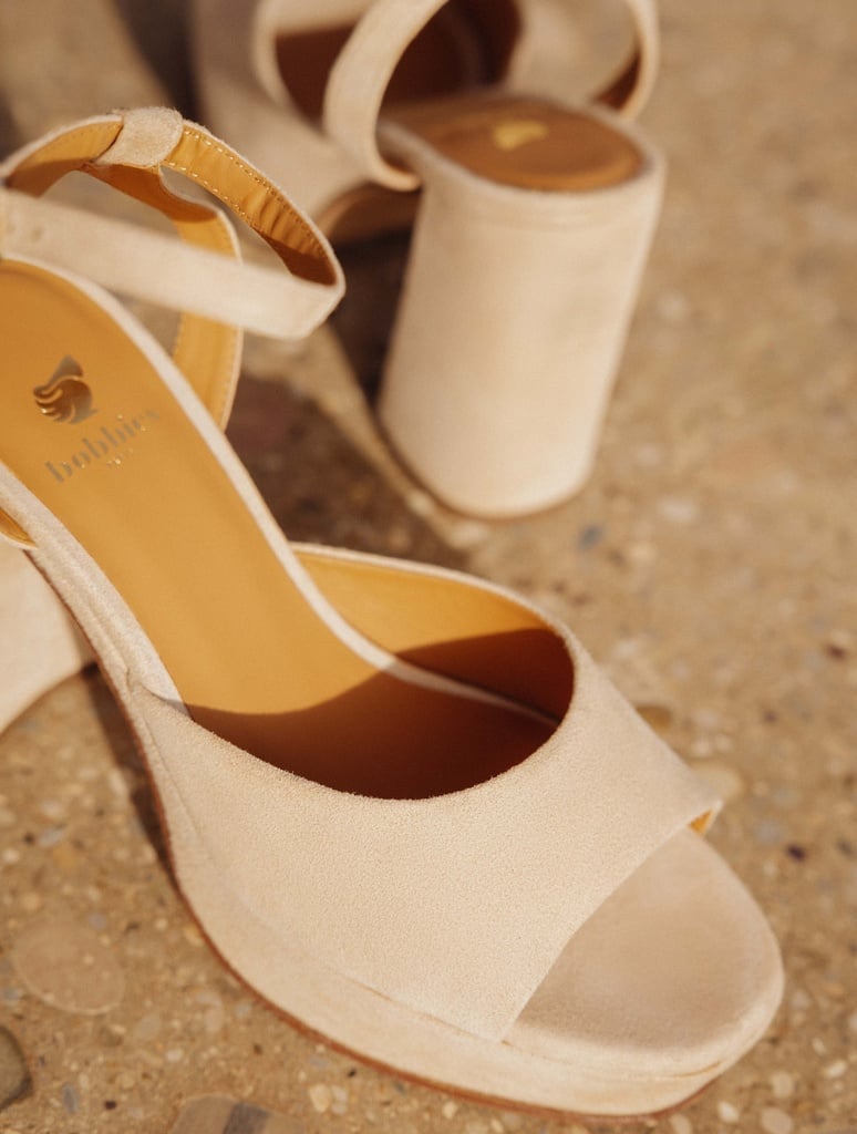 Heeled Sandals : Lisa - Milos Beige