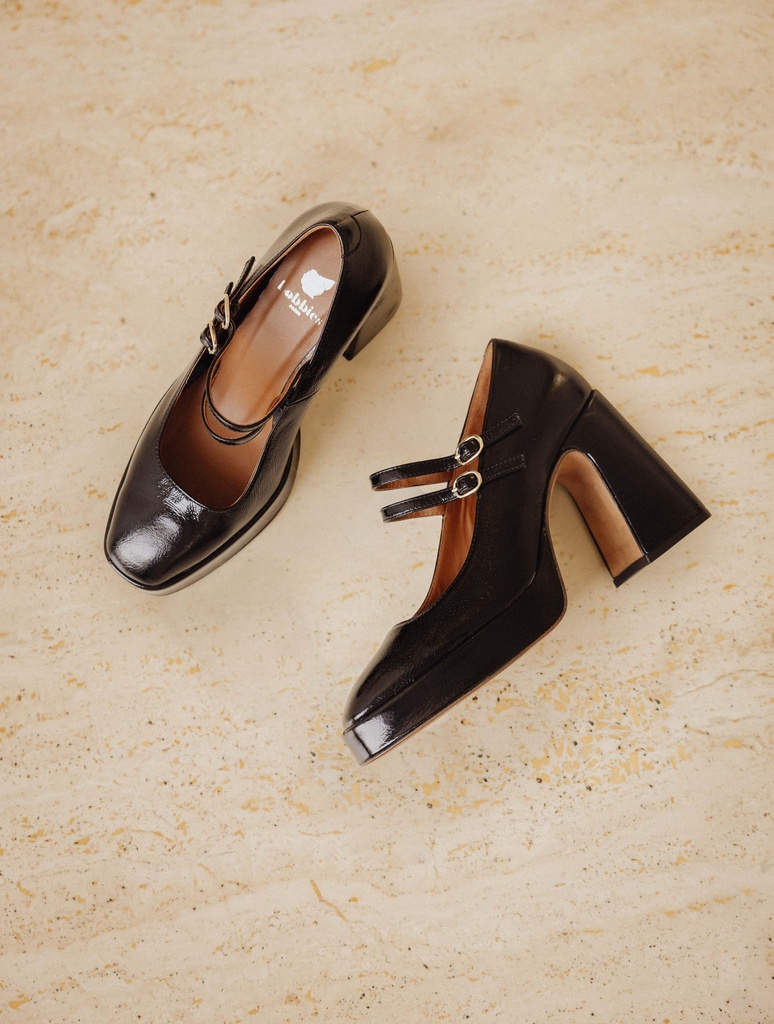 Babies & Escarpins : Louise - Black Vinyl