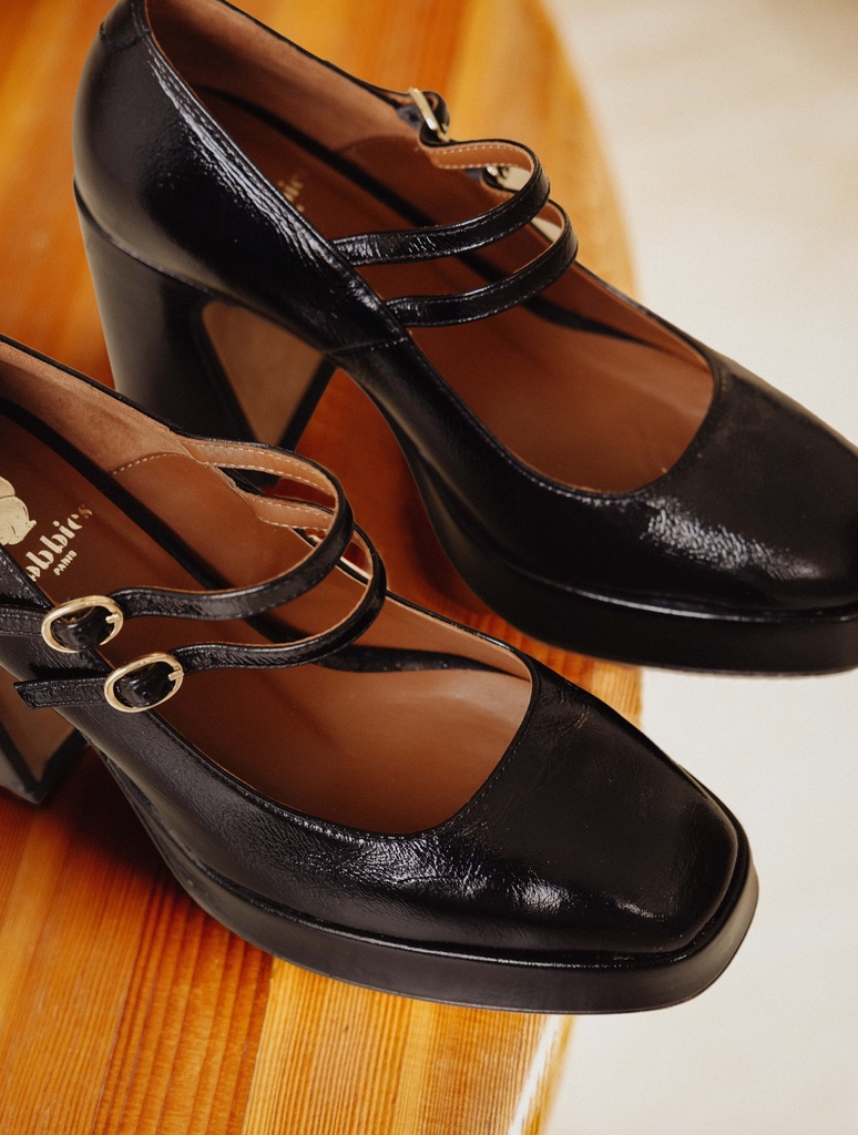 Babies & Escarpins : Louise - Black Vinyl