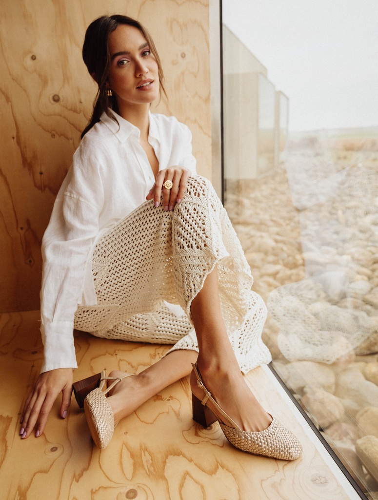 Pumps & Mary Janes : Madara - Iridescent Champagne