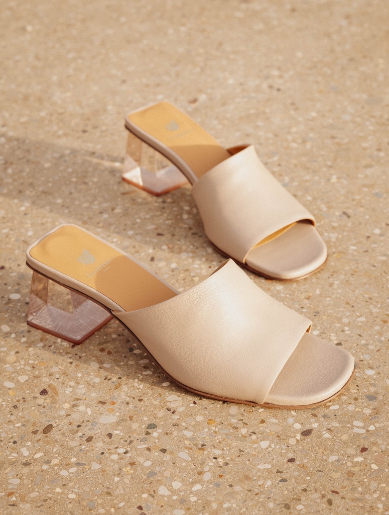 Sandales à Talons : Margot - Chaï Latte