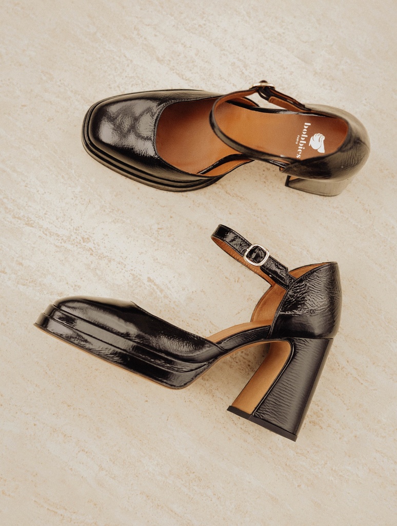 Pumps & Mary Janes : Michelle - Black Vinyl