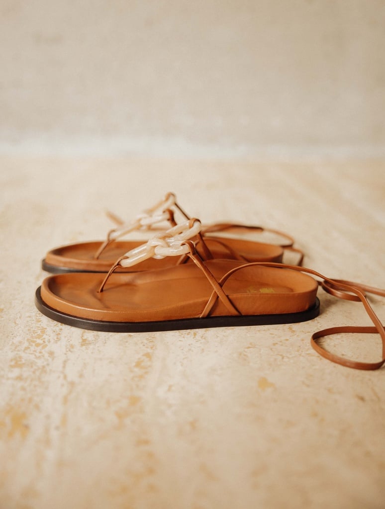 Sandales Plates : Marissa - Camel