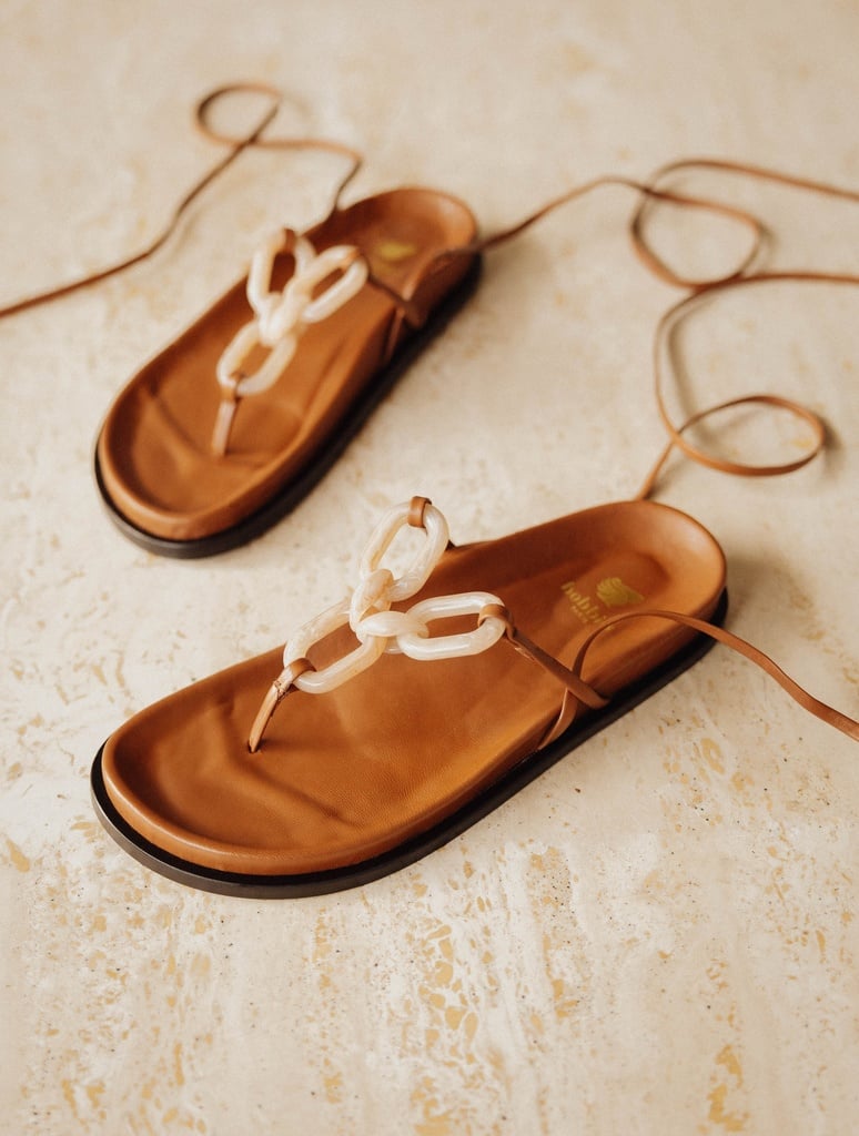Flache Sandalen : Marissa - Camel