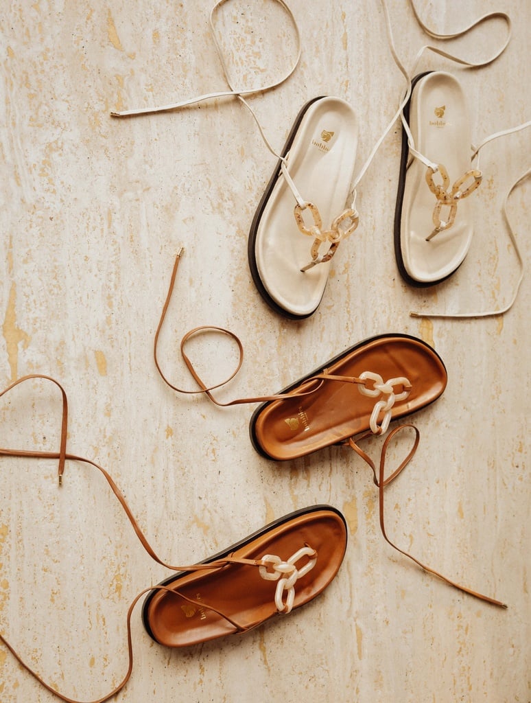 Flache Sandalen : Marissa - Camel