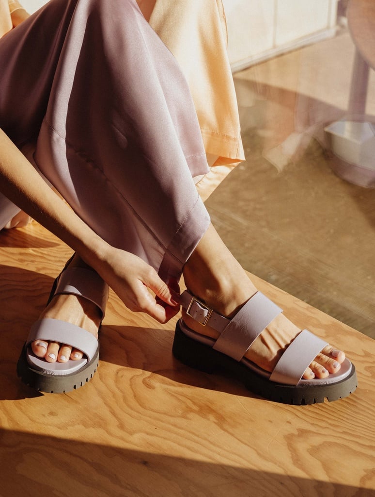 Flache Sandalen : Nami - Lilac