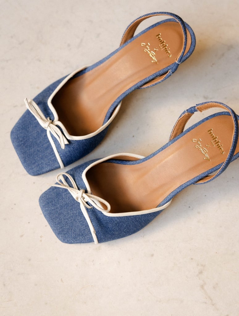 Sandales à Talons : Pier - Stone Denim